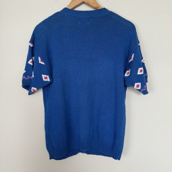 Vintage 90s Northern‎ Isles Hand Embroidered Cardigan Womens Size Medium Coastal - Picture 5 of 8